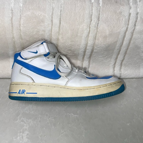 GUC 2003 Vintage Nike Air Force 1 Mid “Baby Blue” Strap - Picture 5 of 13